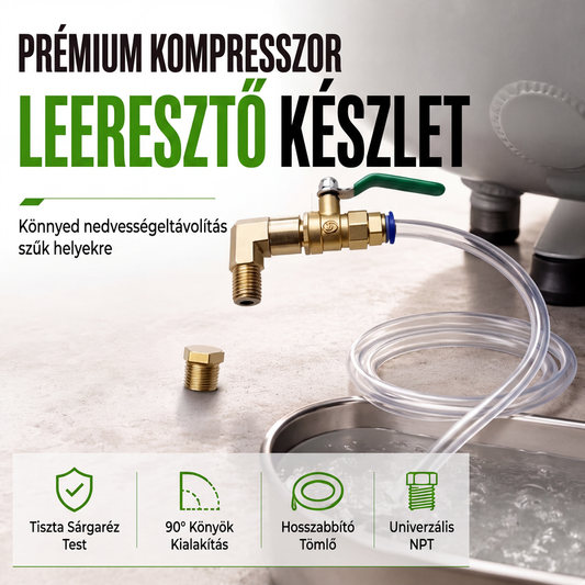 🔧 Univerzális légszűrő kompresszor leeresztő szelep készlet