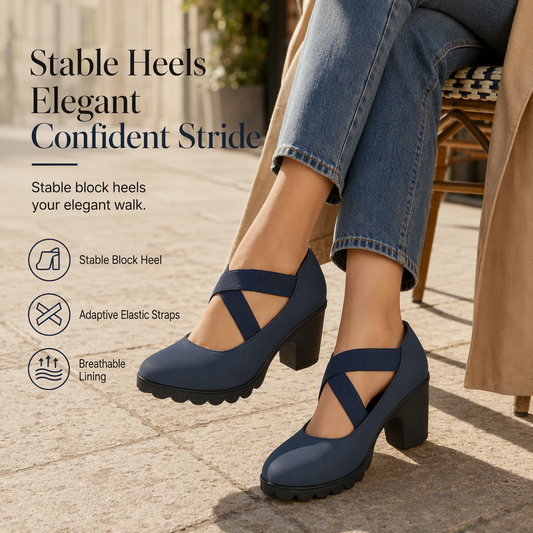 👠✨ Női platformos cipő vastag sarokkal – Stabil tartás, kényelmes viselet egész napra