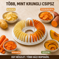 Olajmentes, mikrohullámú sütőben készülő ropogós chips – bűntudat nélküli nassolás minden alkalommal – Olajmentes mikrohullámú zöldségcsipsz-készítő – Utánvéttel! 🥔