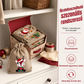 🎄🎁 Karácsonyi ajándékzsákok zsinórral – gyors és elegáns ajándékcsomagolás ✨