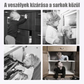 🔒👶 Többfunkciós hűtőzár – Fúrás nélküli telepítés, megvédi gyermekét a konyhai veszélyektől ✨