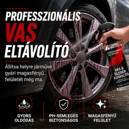 Gyorsan ható vas- és szennyeződéseltávolító spray autókhoz