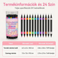 🎨💅 24 Színű Körömdíszítő Toll: Kreatív Minták + Kétvégű Kialakítás! 🎉