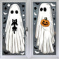 👻Aranyos és vidám halloweeni szellem – statikus ablakmatricák