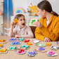🧠🧩 26 darabos fa párosító játék, amelyben betűket és állatokat kell párosítani 👶💕