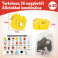 🧠🧩 26 darabos fa párosító játék, amelyben betűket és állatokat kell párosítani 👶💕
