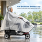 🌧️ Mobilitási segédeszköz teljes lefedettségű esővédő – Vízálló PVC tető, véd az esőtől és széltől, kényelmes kültéri mozgás esős időben✨