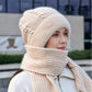 🧣 Meleg kényelem, a fejtől a nyakig érő védelem | Női téli meleg kapucnis sál